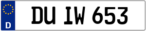 Trailer License Plate